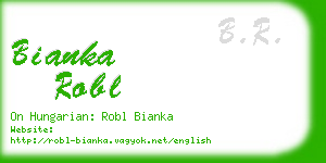 bianka robl business card